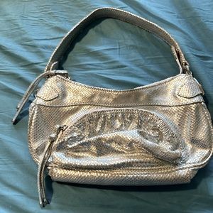 Botkier small silver snakeskin shoulder bag